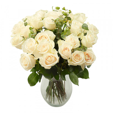 Acheter des roses blanches avec Livraison à Belgique