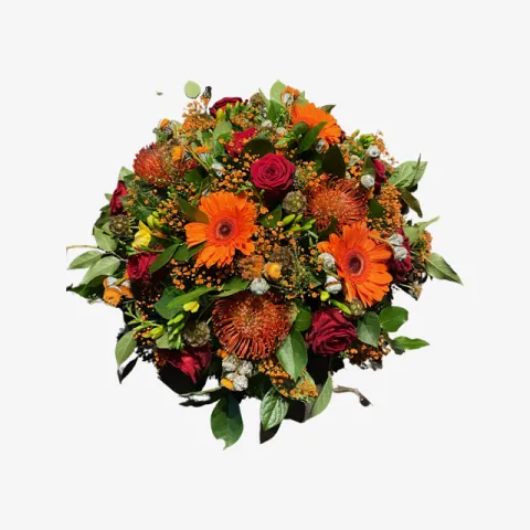 Boule de fleur orange от интернет-магазина «CityFlowers» в }