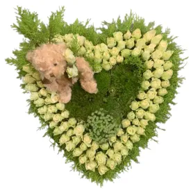 Coeur blanc Titre «CityFlowers» en Belgique»