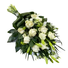 Bouquet for laying white Title «CityFlowers» in Belgium»