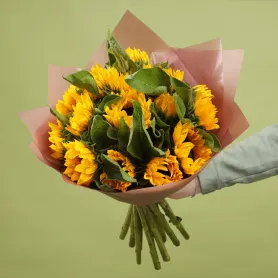 Mono-bouquet Soleil d'été Titre «CityFlowers» en Belgique»